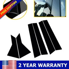 6PCS Door Pillar Post Cover Kit Gloss Black for 2022 Honda Civic 11th Gen Glossy