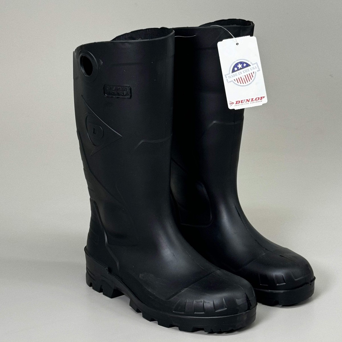 DUNLOP Male Buffalo Waterproof Boots Protective Footwear Men's Sz Black  86775