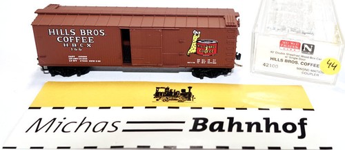 Micro Trains Line 42100 40' Sheathed Boxcar Hills Bros Coffee 166 N 1:160 m44 å | Zustand: Gebraucht