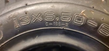 13x5.00-6  4Ply Turf Tire - ONE TIRE UNUSED NEW 13x5.00x6 Cheng Shin (CST)