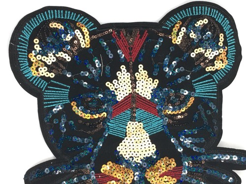 Sequin panther Sew-on Patch 9-1/4" x 8-1/2"-Ships fast from USA - Picture 5 of 6