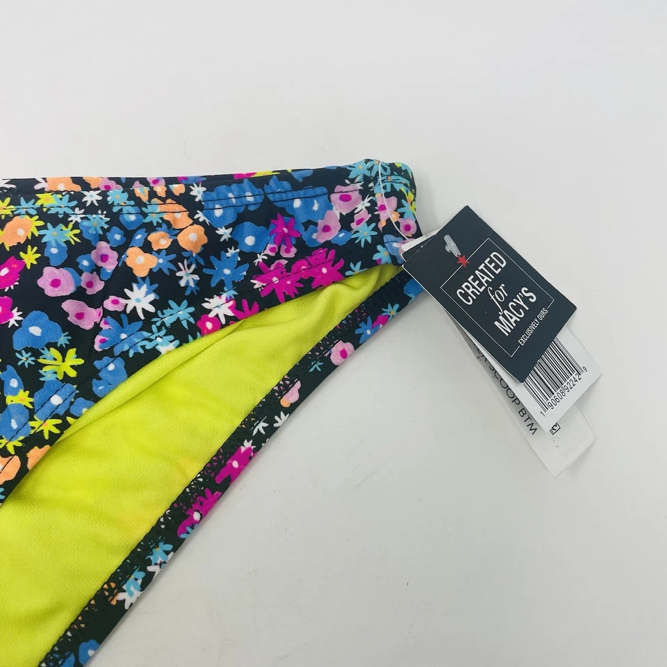 California Waves Juniors Size Medium Floral Print Hipster Bikini Swim Bottom 958 - Image 4 of 4