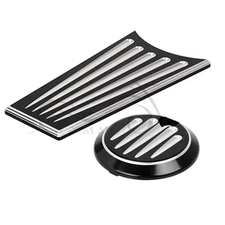 Cut Dash Insert Gas Tank Door Cover For Harley Road Electra Glide FLHTC FLHT