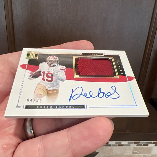 2021 IMPECCABLE DEEBO SAMUEL AUTO /35 Player Worn Patch San Francisco 49ers ๐ฅ - Picture 6 of 17