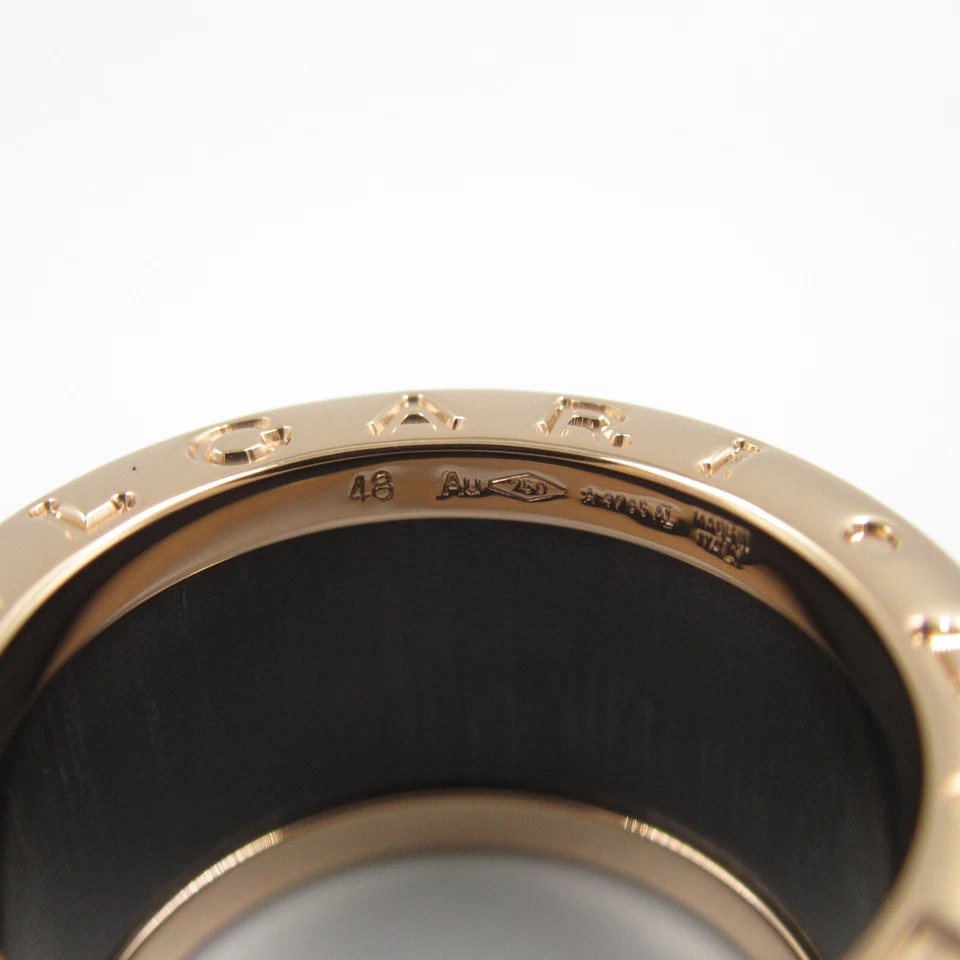 BVLGARI B-zero 1 ring ceramic 18KPG Pink Rose Gold Used women US size 4.5 48 - Image 4 of 4