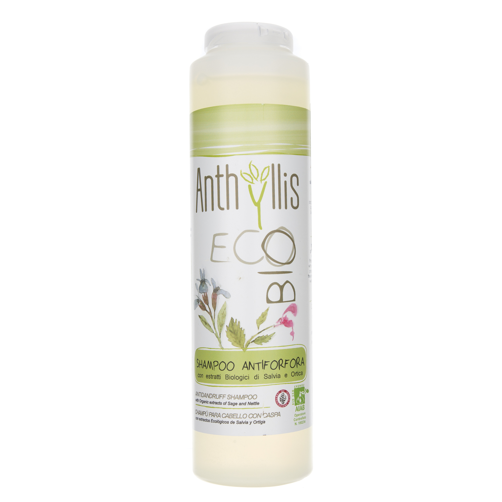Anthyllis Anti-Schuppen-Shampoo mit Salbei- und Brennnesselextrakt, 250 ml