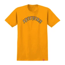 Spitfire Wheels Shirt Old E Fade Fill Gold/Red