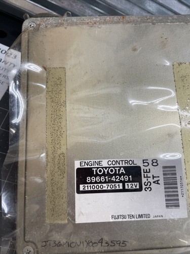 1999 2000 OEM Engine Control Module ECU Toyota RAV4 Base 2.0L 89661-42491 - Picture 2 of 5