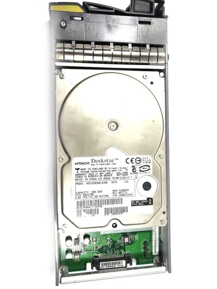 Netapp x267A-R5 500GB 7.2k 3.5" SATA Hard Disk Drive HDD 108-00088+A4 0A39510 - Image 2 of 3