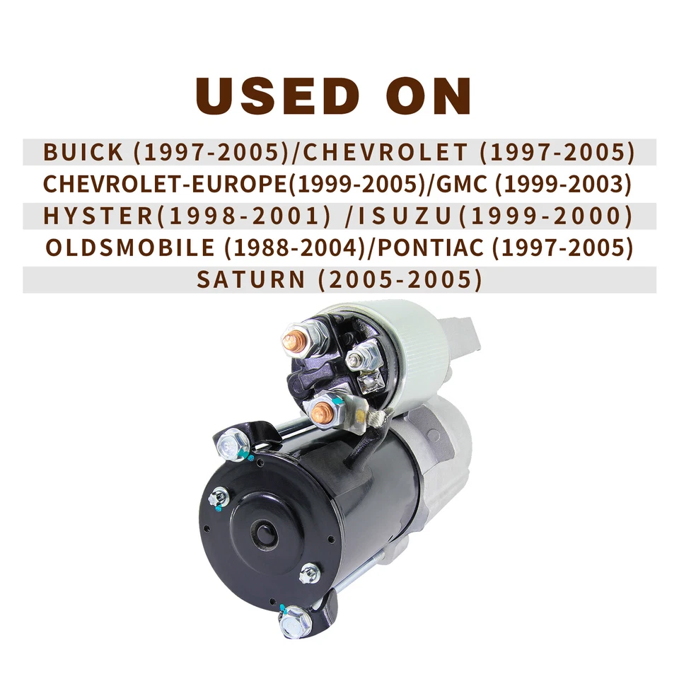 New Starter For Buick Rendezvous Pontiac GMC 10455504 10465384 10465459 10465459 Foto 3 de 4