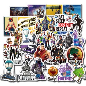 100pc Fortnite Batalla Real Divertido Pegatinas Decoraciones Pvc - 100pc fortnite batalla real divertido pegatinas decoraciones pvc