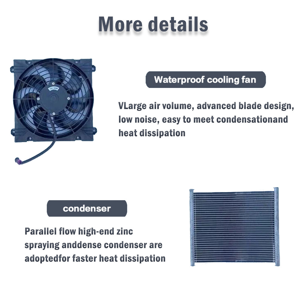 12V RV Air Conditioner Electric Rooftop Heat&Cool AC Unit Fit motorhome 13500BTU eBay