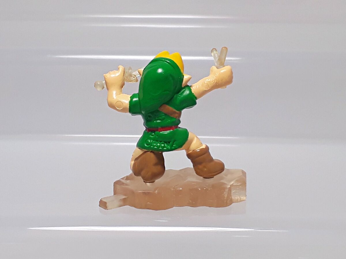 Link Legend of Zelda Ocarina of Time Full Color Collection Figure Bandai  1.4in