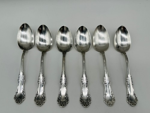 Oneida Simeon Nr. 1 Simeon L & George H Rogers versilberte Gabeln & Teelöffel - Bild 2 von 8