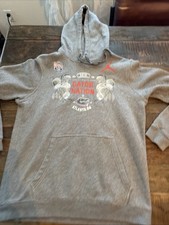 Florida Gators Nike Air Jordan Hooded Sweatshirt Mens MediumGray 2018 Peach Bowl