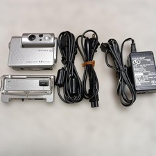 Sony Cyber-shot DSC-F77A 4.0MP Digital Camera Silver Tested AC Power Japan