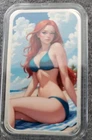Beach Watch 1 Oz .999 Silver Art Bar Red Head  W/COA Limited To 199