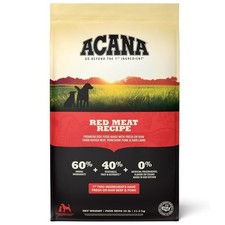 ACANA High Protein Dry Dog Food - Red Meat Recipe, 25 lbs Bag 2.28 per pound