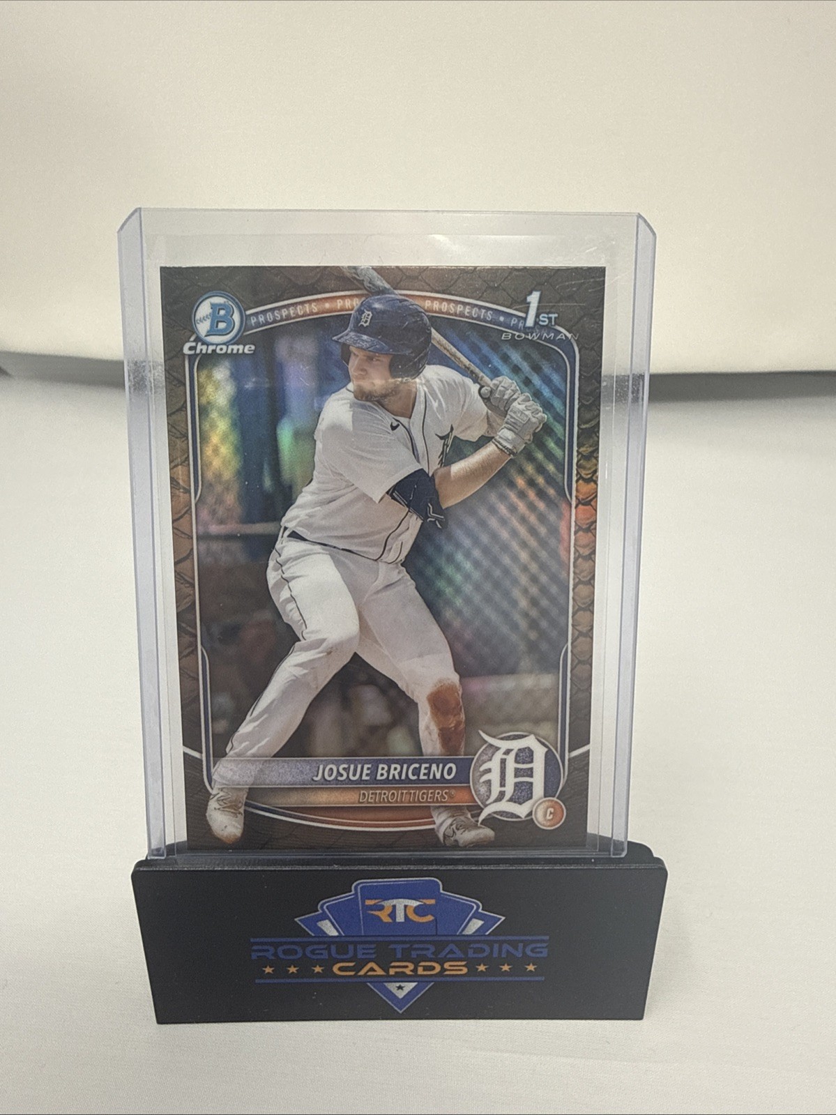 2025 Bowman - Chrome Prospects Josue Briceno #BCP-13 Reptilian Refractor (RC)