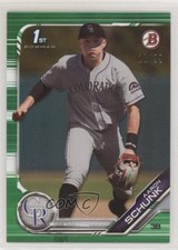 2019 Bowman Draft Green /99 Aaron Schunk #BD-129 i5q