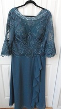 JJ's House Formal Evening Gown/Dress Sz 14 Deep Turquoise MLHS10790 MOB 5'2"