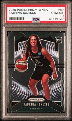 2020 SABRINA IONESCU RC PANINI PRIZM WNBA NEW YORK LIBERTY PSA 10 GEM MINT