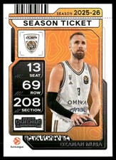 DZANAN MUSA 2025-26 Panini Contenders EuroLeague Season Ticket #45