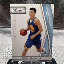 2010-11 PANINI PRESTIGE JEREMY LIN ROOKIE CARD RC /999. rookie card picture