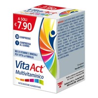 Multivitaminico Vita Act 30 Compresse - Integratore Con Vitamine E Minerali Per