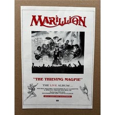 MARILLION THIEVING MAGPIE MEMORABILIA original music press adver from 1988 - the