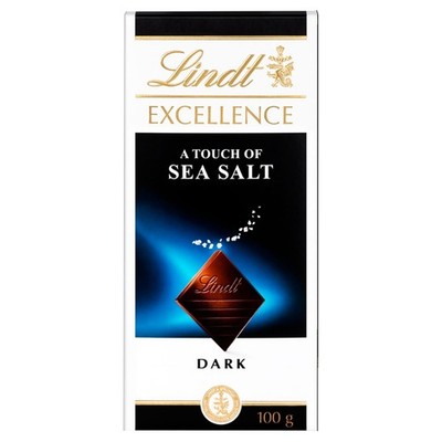 Lindt Excellence Feinherbe Schokolade, Feinherbe mit Meersalz, Kakao, 100 g
