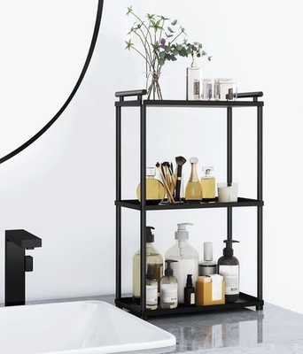 3 Tier Bathroom Organizer Countertop, Stainless Steel Perfume Tray and Vanity...