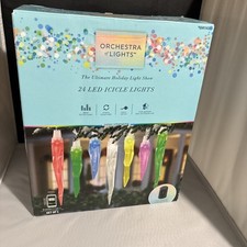 "Orchestra of Lights" Multi-Function Color-Changing LED Icicle Lights 24 Gemmy