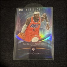 Topps Midnight Shai Gilgeous-Alexander Thunder Dusk /75 2025-26 #56