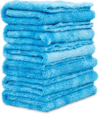 Microfiber Plush Edgeless Towels, for Car Cleaning, Detailing and Polishing, Scr