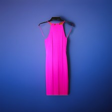 Ralph Lauren Hot Pink Maxi Dress Size 4 Petite