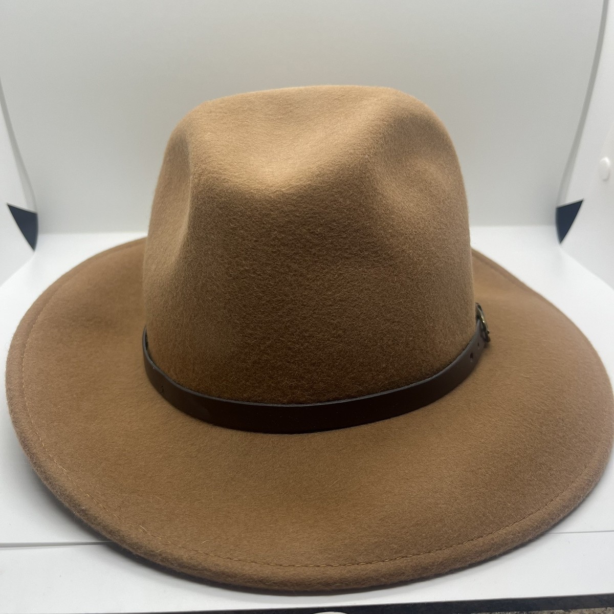 Gelso Bianco Made in Italy 100% wool pinched hat Fedora | eBay