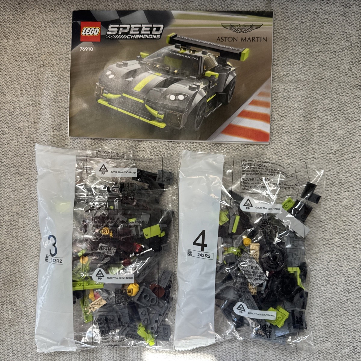 Lego 76910 Aston Martin Vantage GT3 Only No Stickers | eBay