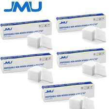 JMU Dental 4-Ply Gauze Pads Non-Woven Sponges Non-Sterile Size 2"x 2" 1000pcs