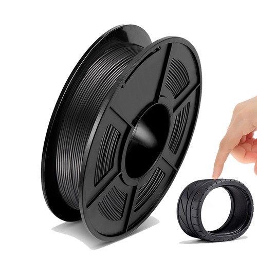 SUNLU 95A TPU Black 3D Printer Filament 1.75mm TPU 0.5KG/Roll Flexible TPU 95A