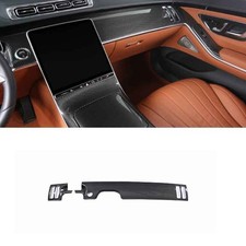 Central Console Dashboard Panel Dry Carbon Fiber 2021-2022 For Benz S-Class Trim