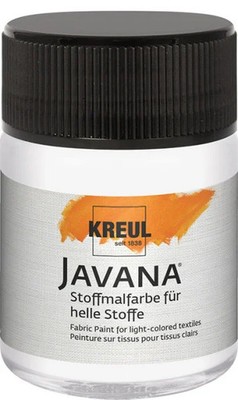 Kreul Javana Stoffmalfarbe für helle Stoffe weiss 50 ml  Textilfarben