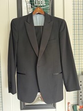 My.Suit Black Tuxedo Jacket 42R And Pants 35x32