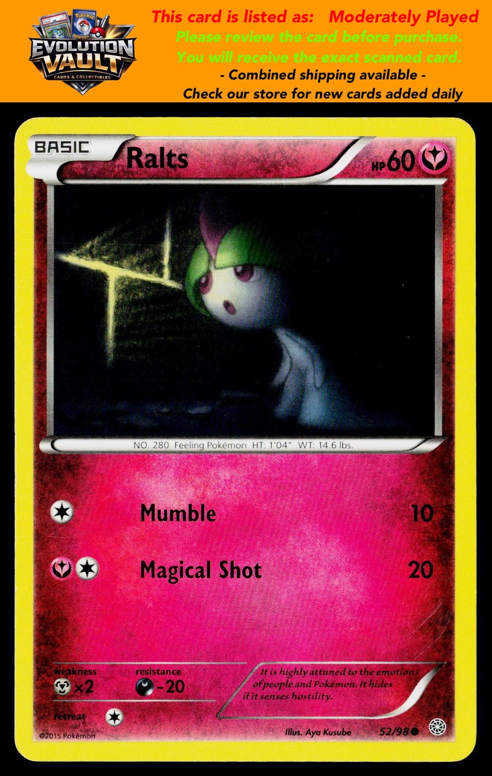 XY - Ancient Origins #52/98 Ralts (MP)