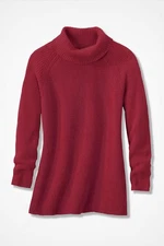 Coldwater Creek Shaker Turtleneck Tunic 05 Colors, All Size