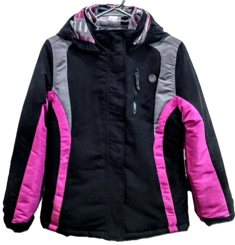 Chaqueta resistente al agua 3 en 1 Canyon River Blues, negra y rosa, niñas Lg 14 nueva con etiquetas Foto 2 de 4