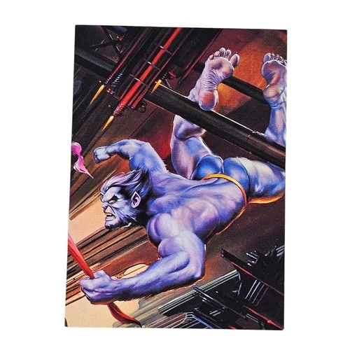 DC Versus Marvel 1995 - Impact  Embossed Card - Beast X-men  #12 Of 18 vintage
