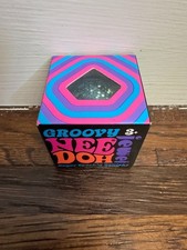 Authentic Schylling NeeDoh Teenie Mini Groovy Blue Jewel Squishy Toy 1.25