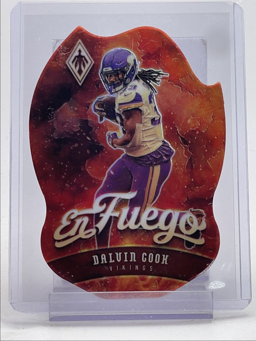 DALVIN COOK 2020 PHOENIX EN FUEGO FOOTBALL DIE CUT VIKINGS Q5159