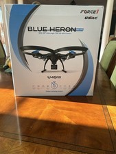 Force1 Blue Heron U49W Drone 120° Wide-Angle 720p HD Wi-Fi Camera Remote/App